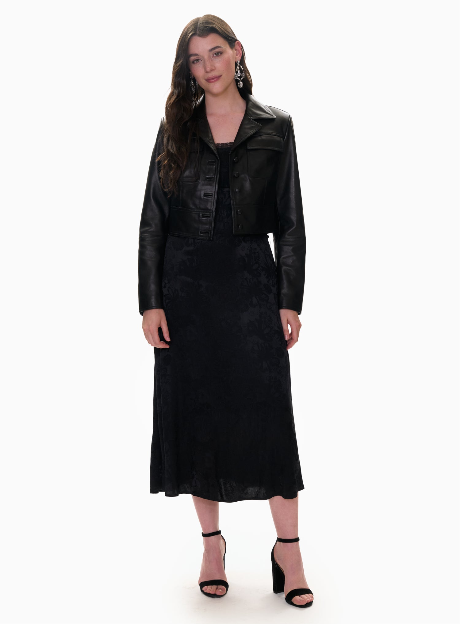 Piper Crop Leather Jacket