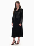 Piper Crop Leather Jacket