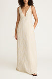 Plunge V-Neck Empire Gown