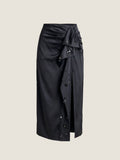 Ari Satin Drapey Skirt