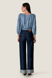 Maya Embroidered Bubble Top