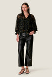 Tiana Metallic Dot Longsleeve Top