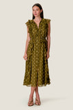 Kinley Metallic Dot Dress