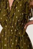 Kinley Metallic Dot Dress