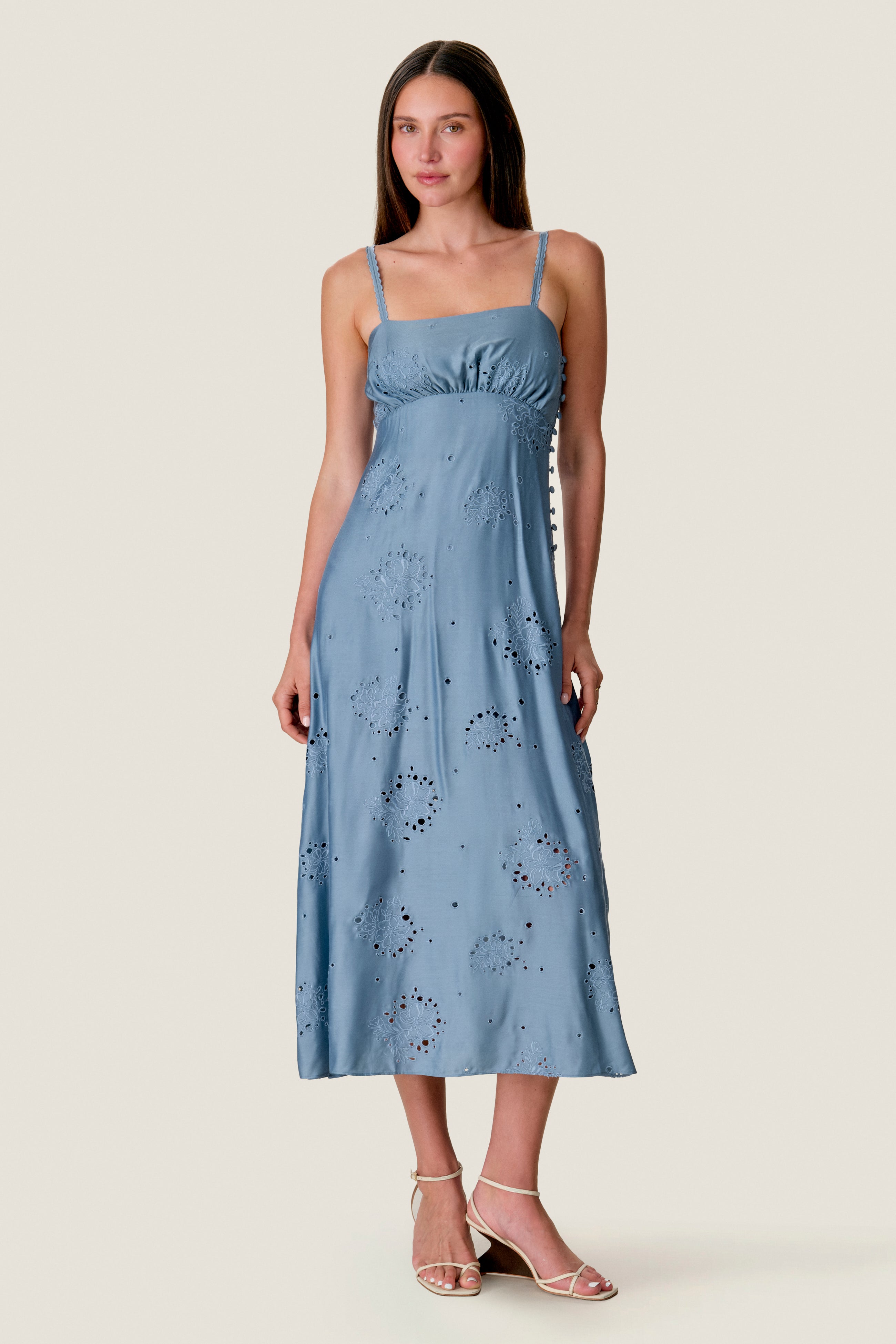  Viviana Embroidered Dress in Storm by Rebecca Taylor