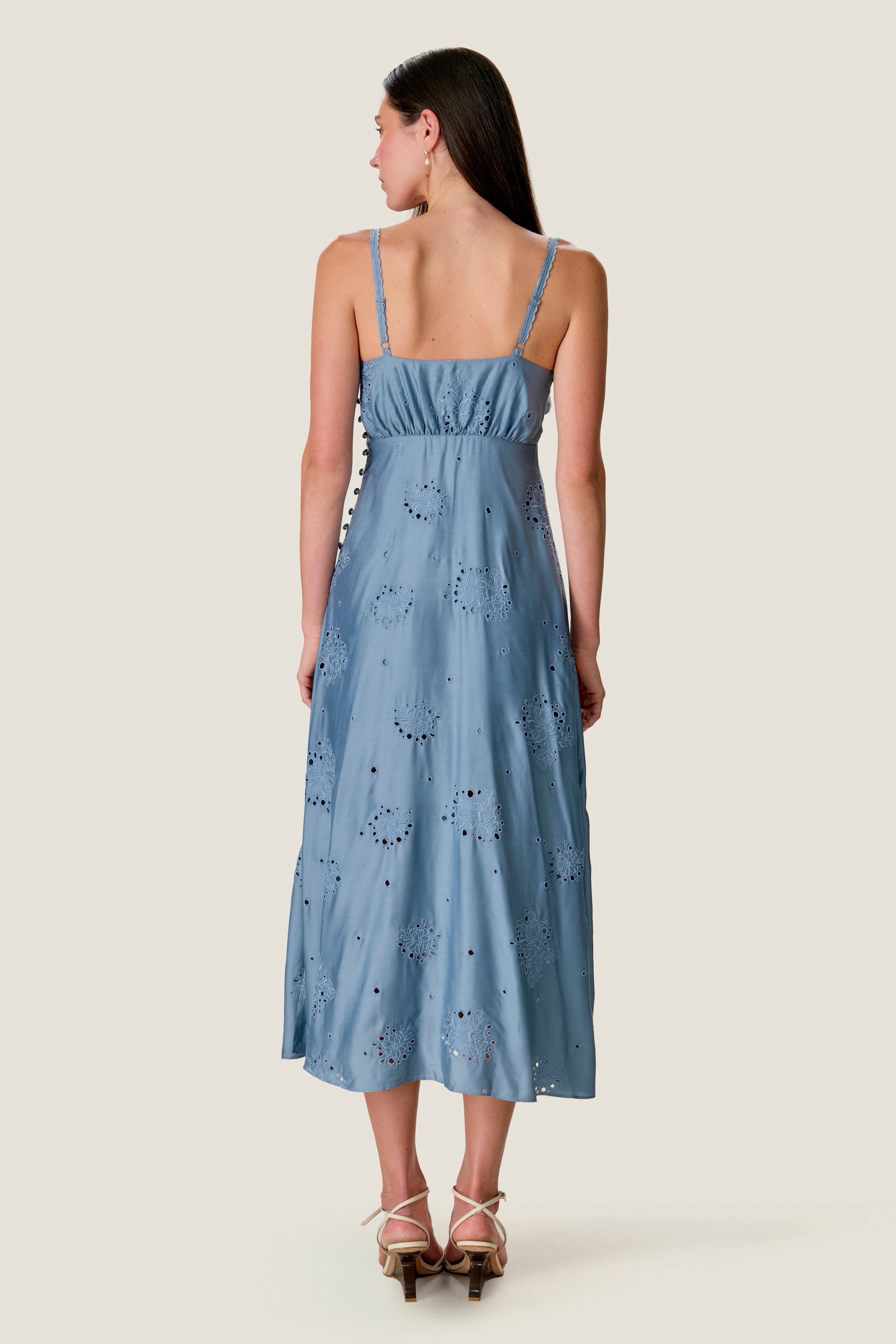  Viviana Embroidered Dress in Storm by Rebecca Taylor