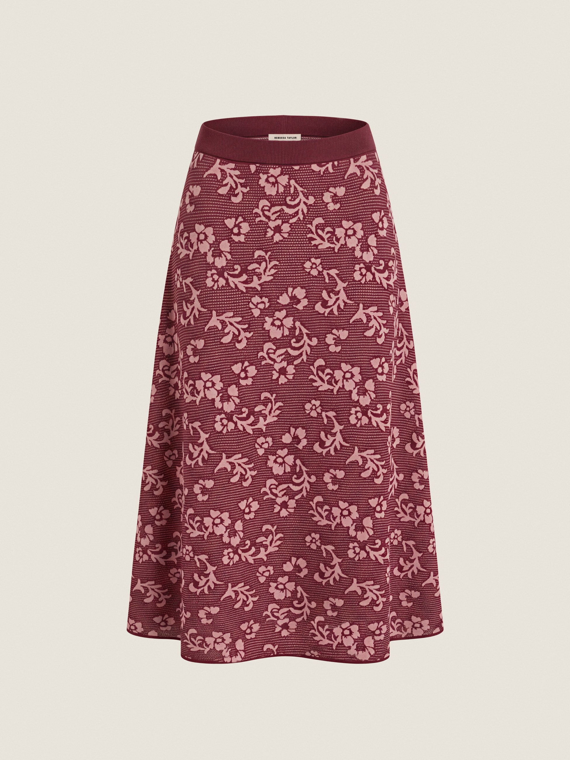 Bryn Jacquard Sweater Skirt in Cotto/Blush by Rebecca Taylor