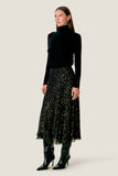 Noha Metallic Dot Skirt