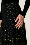 Noha Metallic Dot Skirt