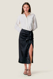 Ari Satin Drapey Skirt
