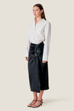 Ari Satin Drapey Skirt