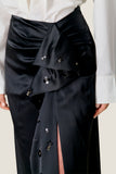 Ari Satin Drapey Skirt
