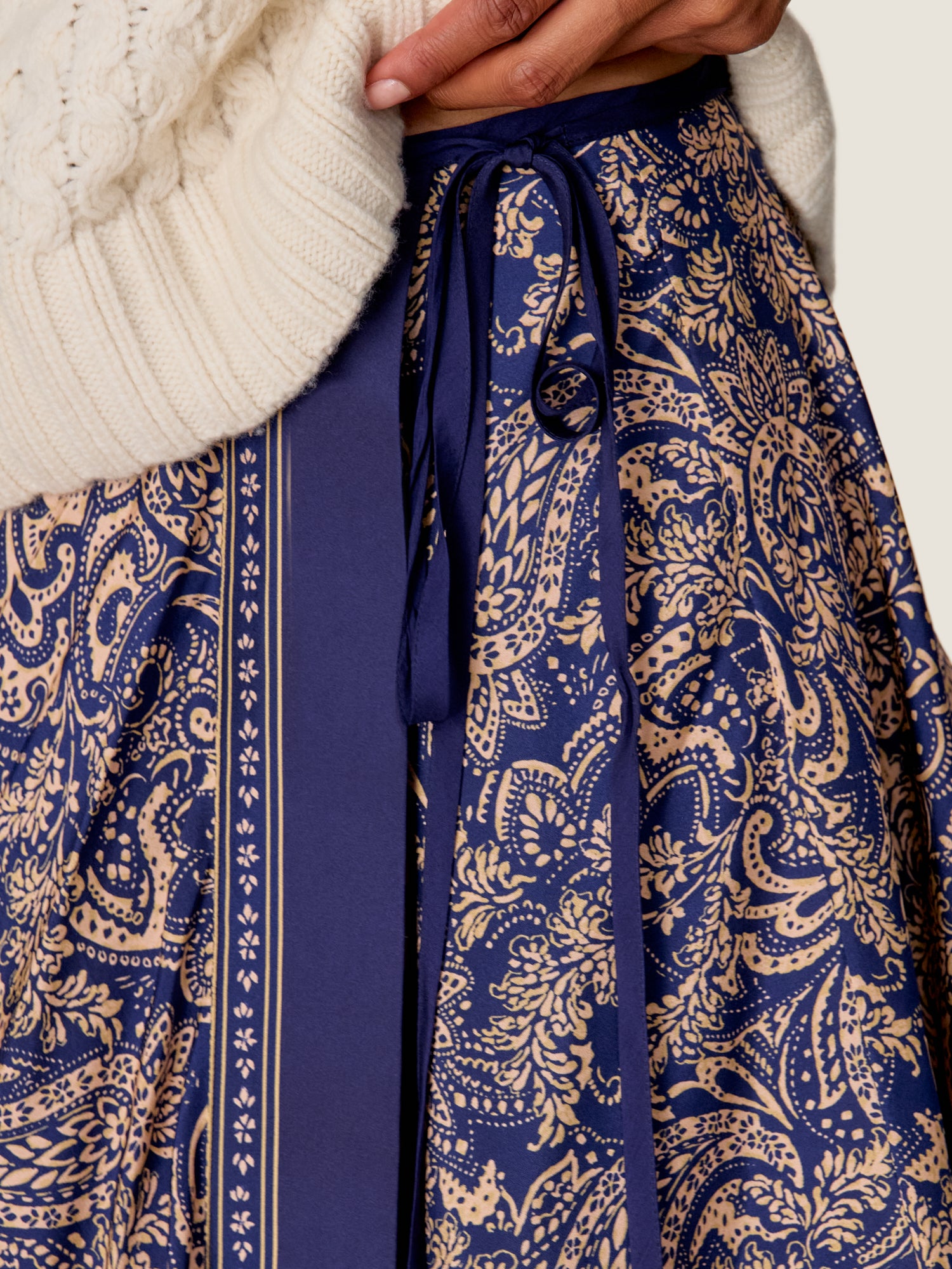  Tatum Scarf Skirt in Maritime Multi by Rebecca Taylor