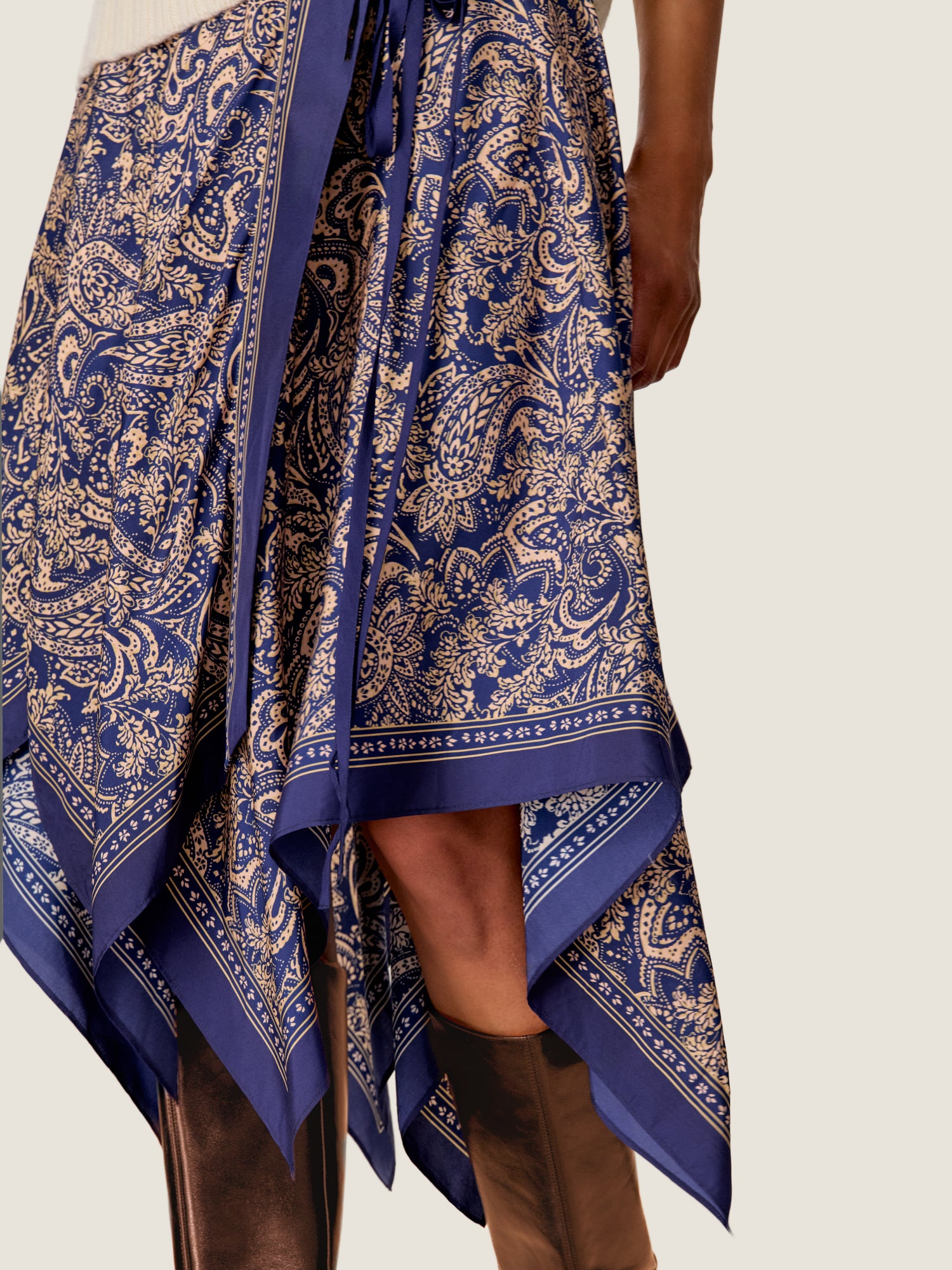  Tatum Scarf Skirt in Maritime Multi by Rebecca Taylor