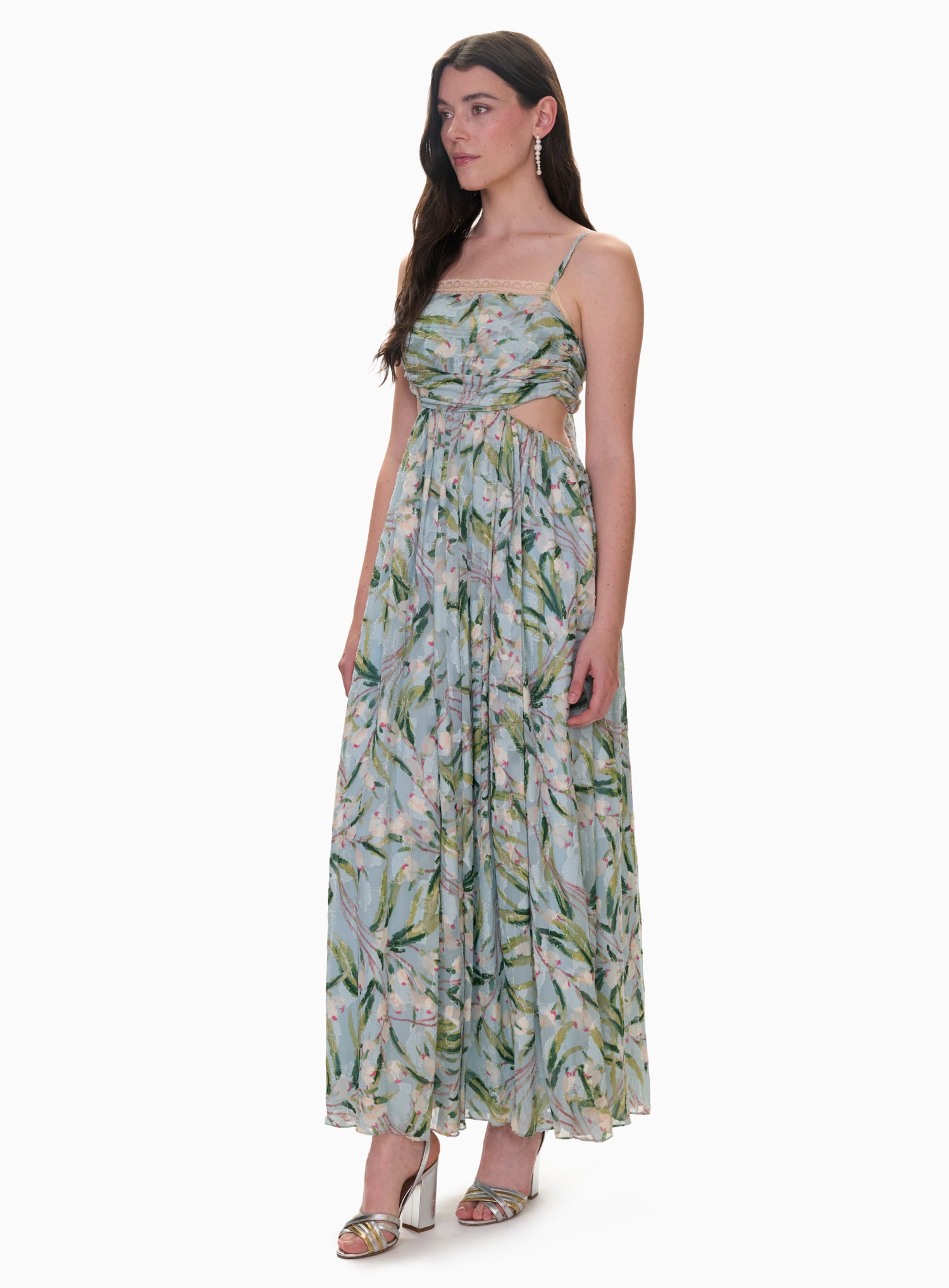  Sophia Maxi Dres in Seafoam Multi by Rebecca Taylor