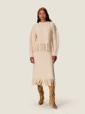 Emelia Fringe Sweater Skirt
