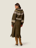 Emelia Fringe Sweater Skirt