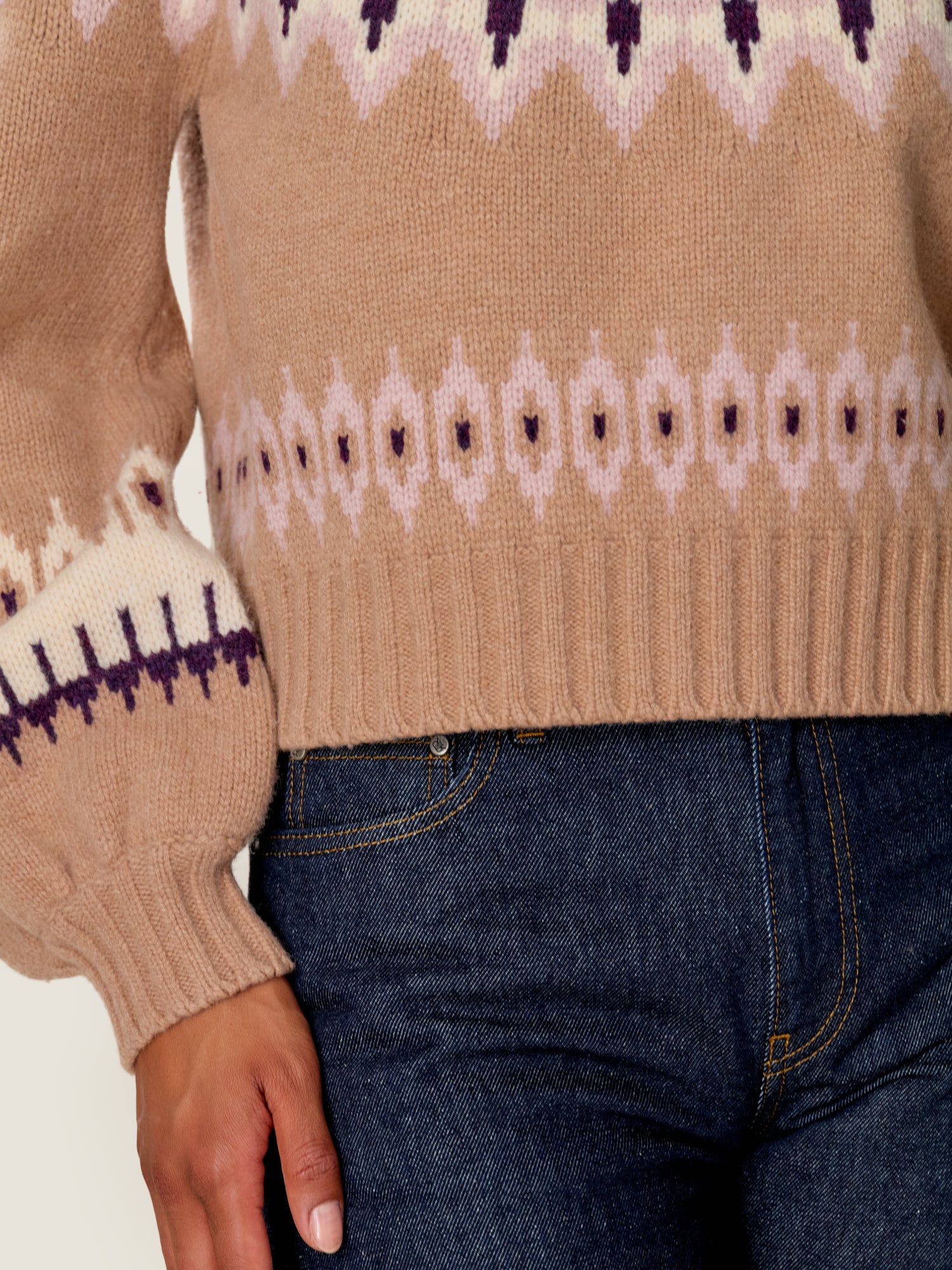  Allie Fair Isle Sweater in Cedar Fair Isle by Rebecca Taylor