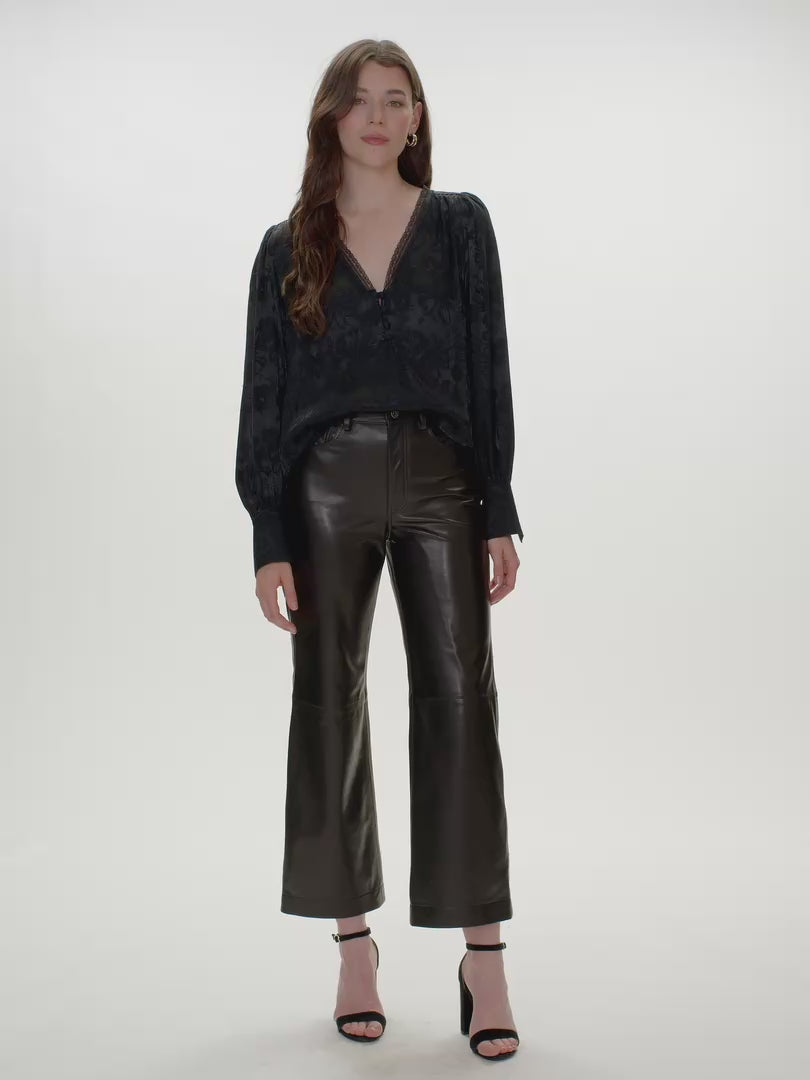 Audrey Jacquard Blouse