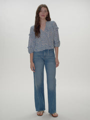 Charlotte Print Mix Blouse