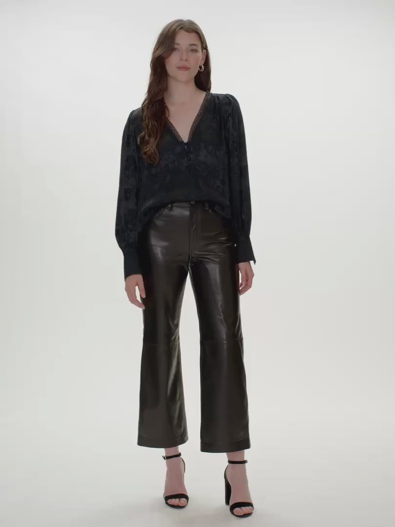 Audrey Jacquard Blouse