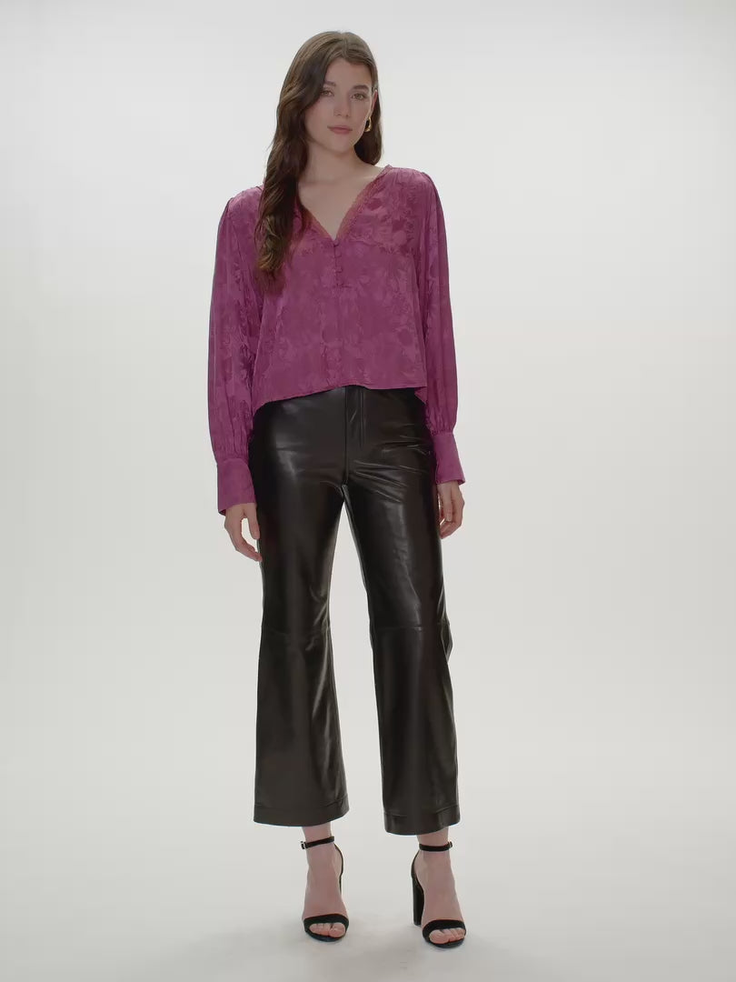 Audrey Jacquard Blouse