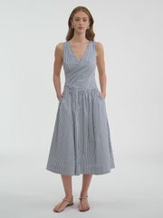 Joselene Poplin Wrap Dress