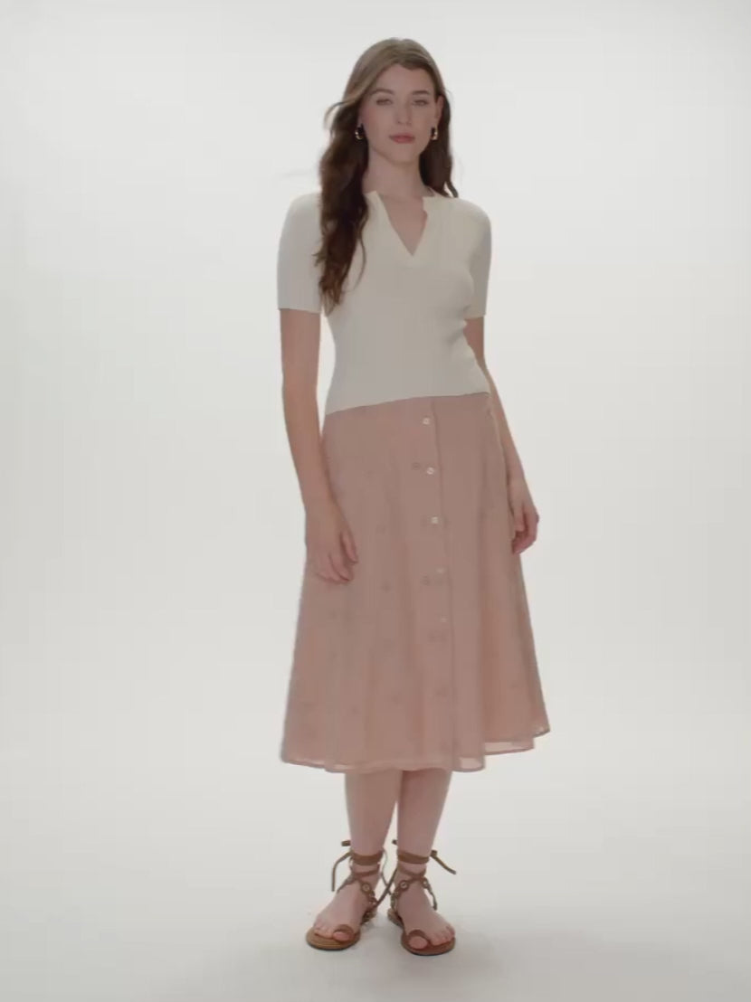Gabrielle Embroidered Skirt