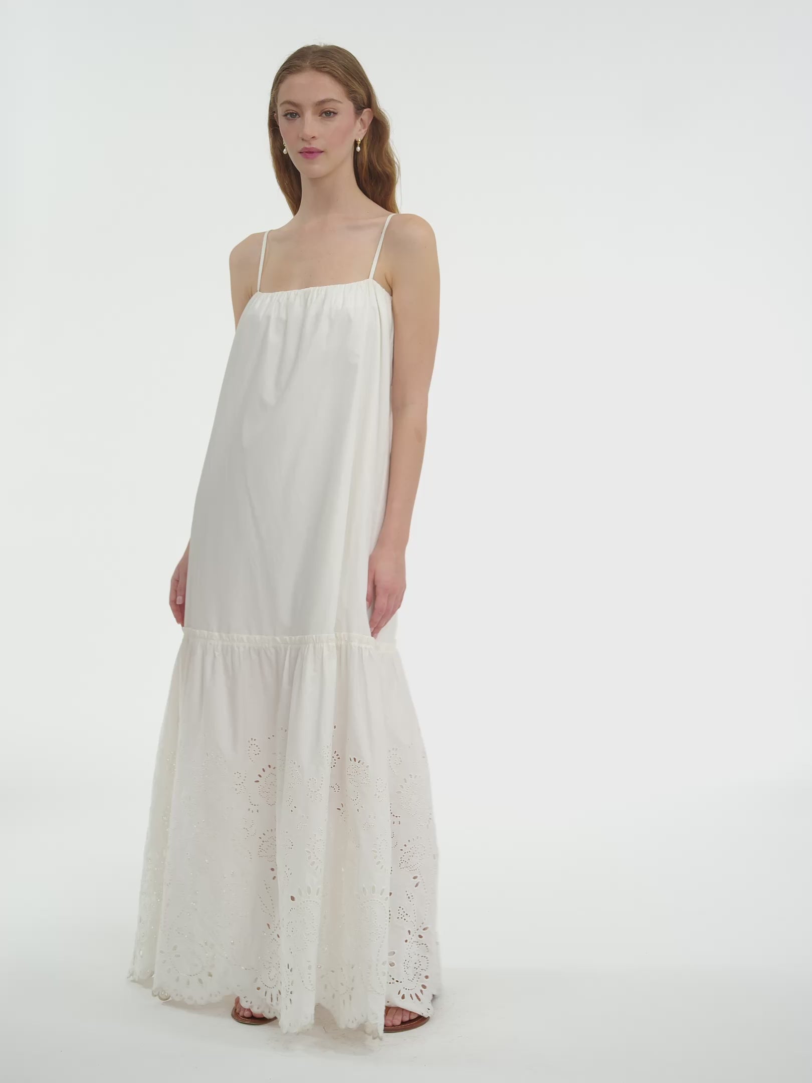 Brielle Poplin Eyelet Dress