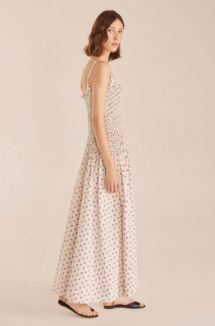  Speckled Fleur Poplin Dress in Suzanne Fleur Snow Combo by Rebecca Taylor