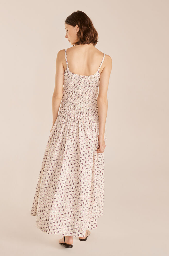 Speckled Fleur Poplin Dress