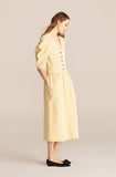 Long Sleeve Faille Dress
