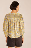 Intaglio Rose Smocked Blouse