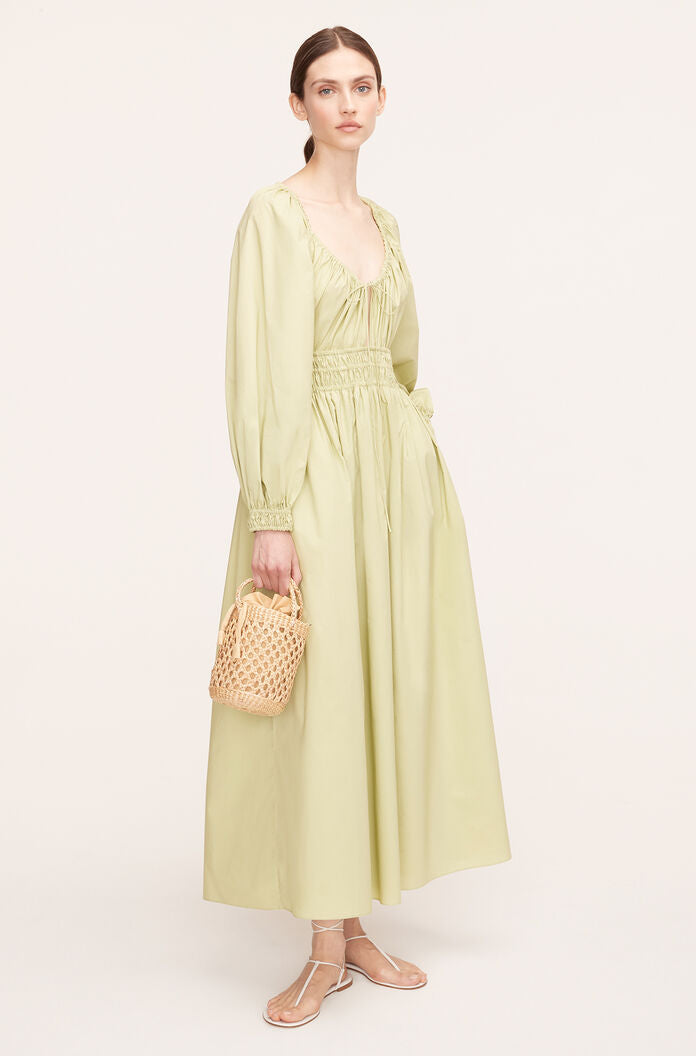 Poplin Smocked Waist Dress