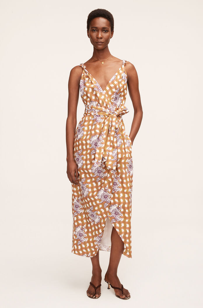 Gingham Daisy Whisper Dress