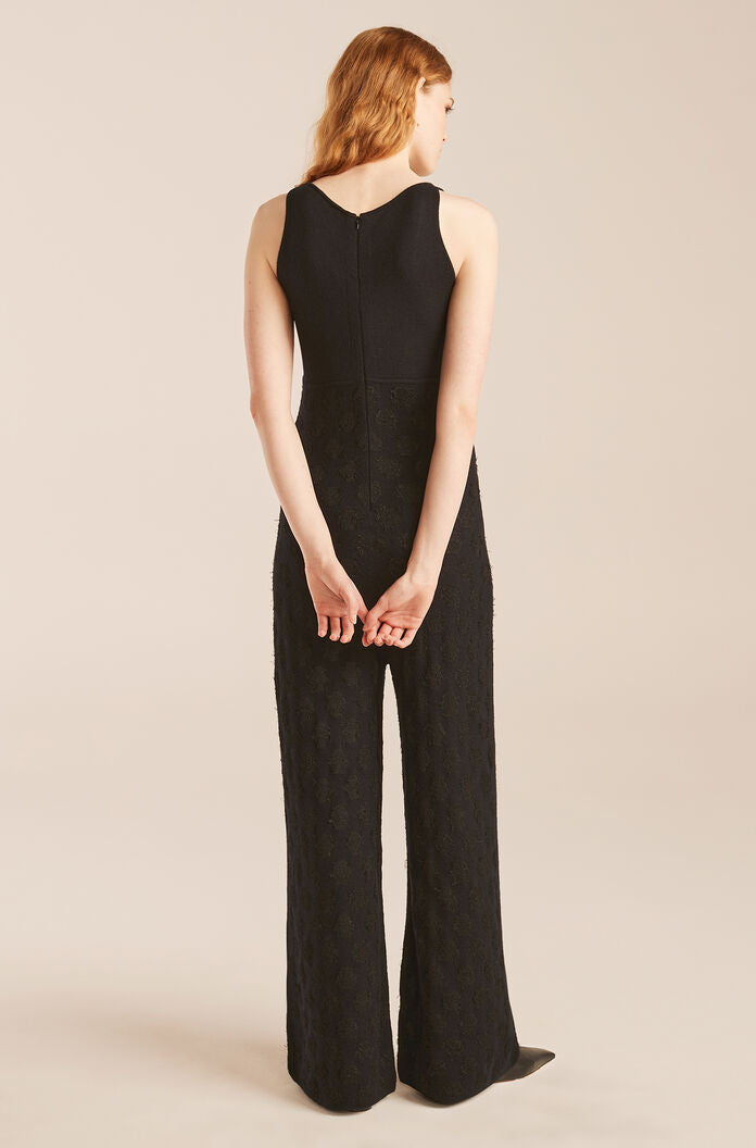  Doily Jumpsuit in Black by Rebecca Taylor