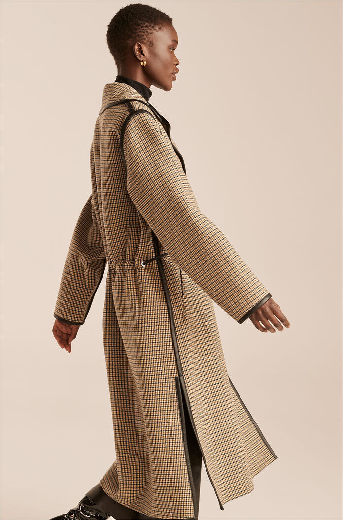  Double Face Trench in Military Green Combo by Rebecca Taylor