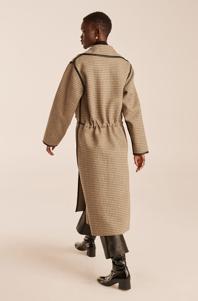  Double Face Trench in Military Green Combo by Rebecca Taylor