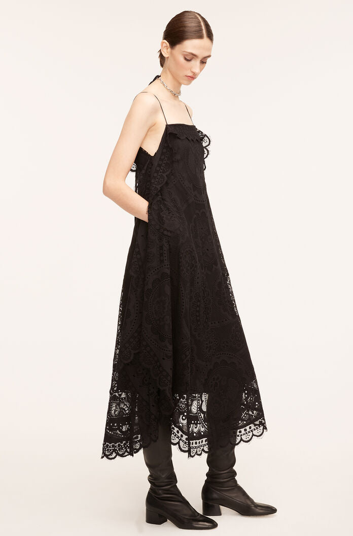  Doily Lace Dress in Black by Rebecca Taylor