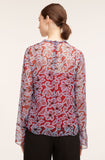 Vera Fleur Mock Neck Shell Blouse