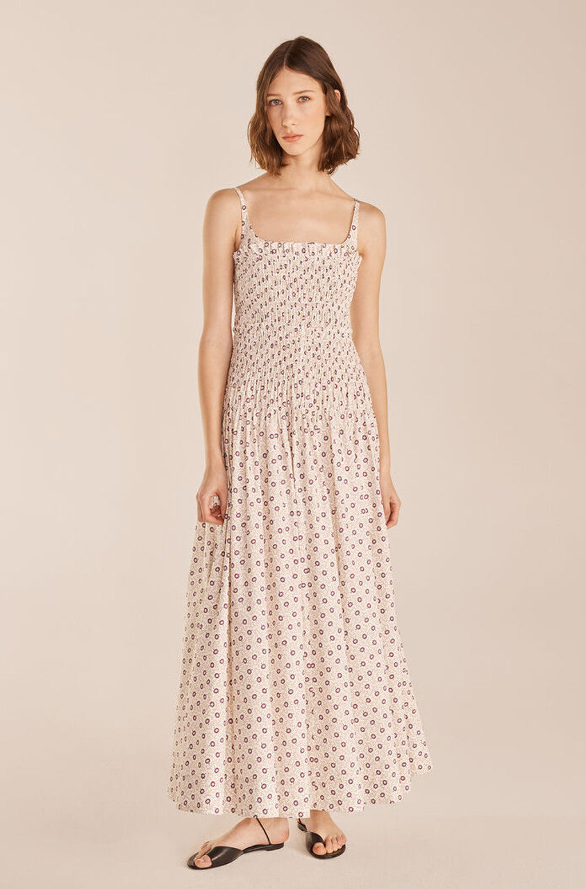 rebecca taylor pink floral dress Summer Floral Dress - Off The Shoulder Pink Floral Dress
