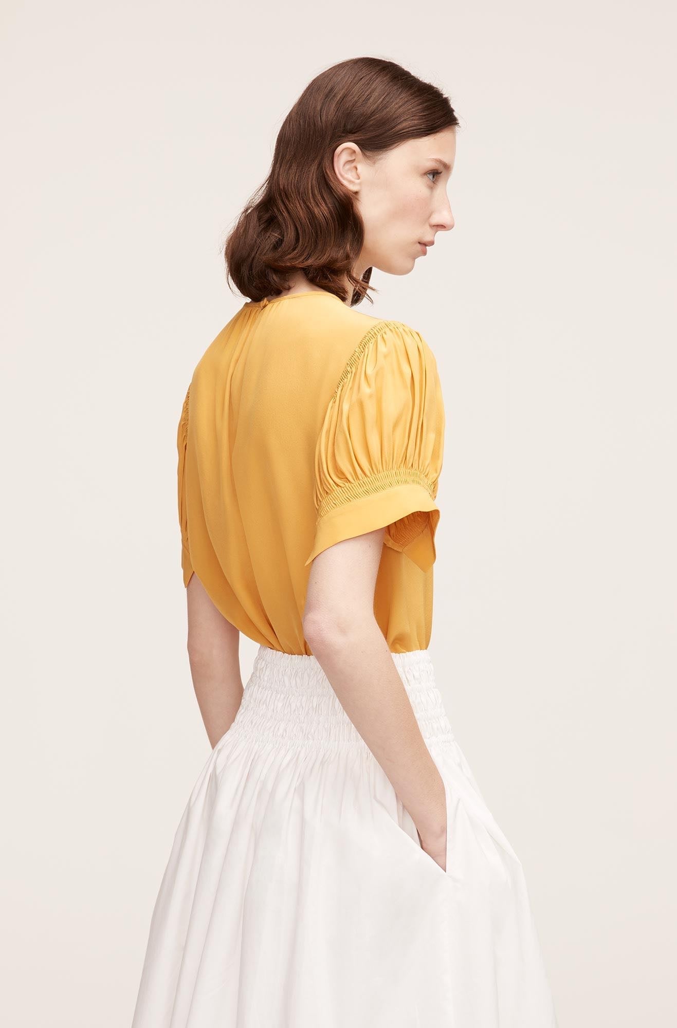  Short Sleeve Cdc Blouse in Zinnia by Rebecca Taylor