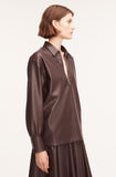 Vegan Leather Pullover
